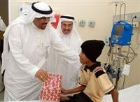 د.الجندي يعايد المرضى المنومين بصحة الحرس الوطني