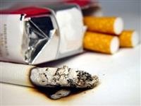 Half of the last cigarette carries the poison